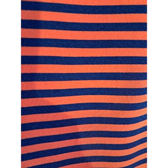 Ralph Lauren RLX Polo Shirt Mens XL Orange Blue Stripe Golf Logo - Picture 4 of 6